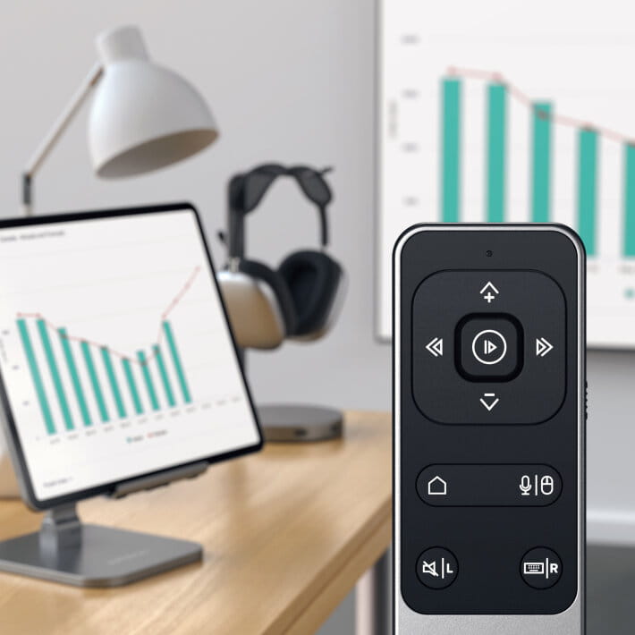pilot bluetooth do prezentacji z wbudowanym wskaźnikiem led
