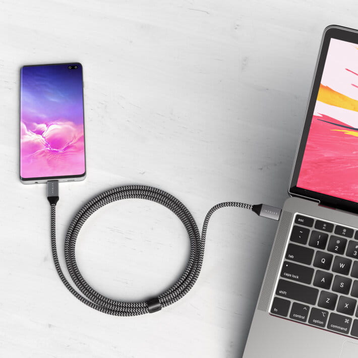satechi - kabel usb-c - usb-c 100w 2m