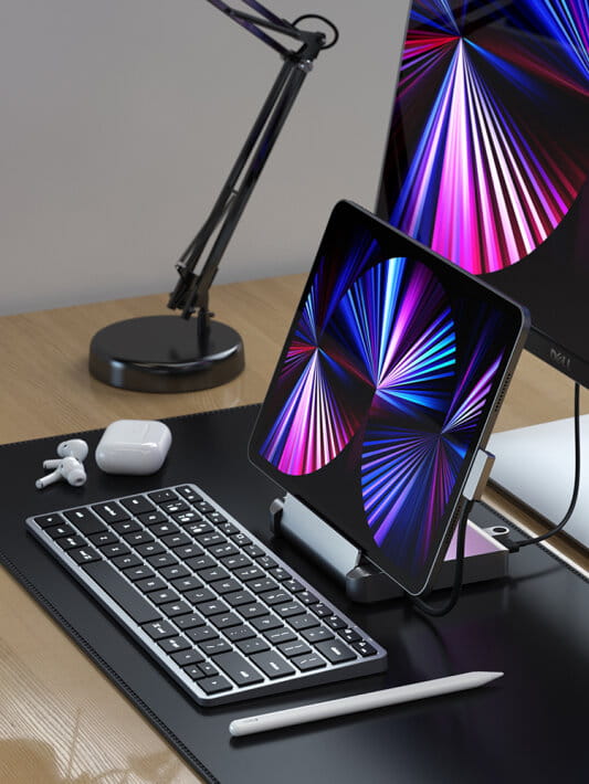 satechi aluminum stand hub - podstawka z hub do ipad pro