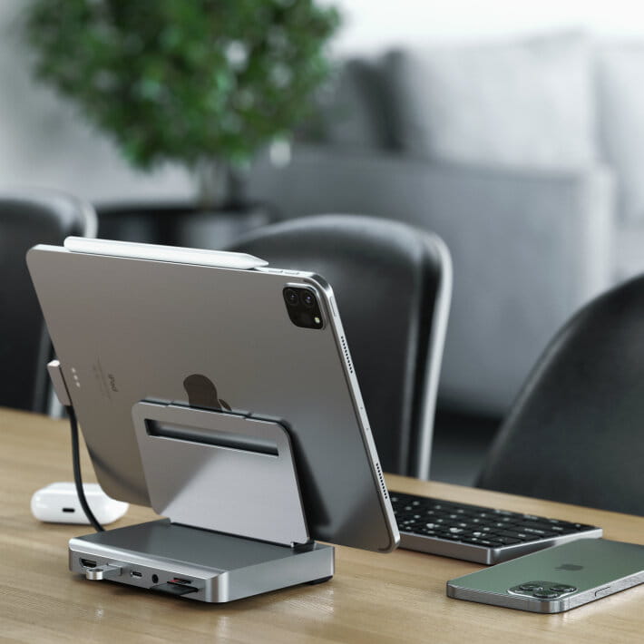 satechi aluminum stand hub - podstawka z hub do ipad pro