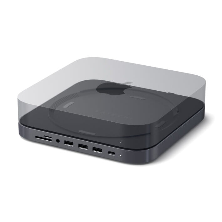 aluminiowa podstawka do mac mini z hub usb-c