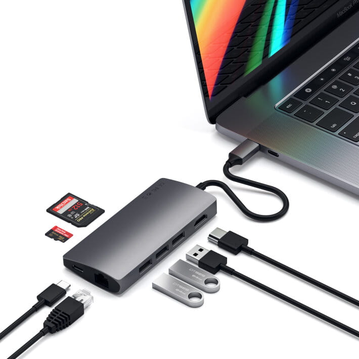 aluminiowy adapter do urządzeń moblinych usb-c
