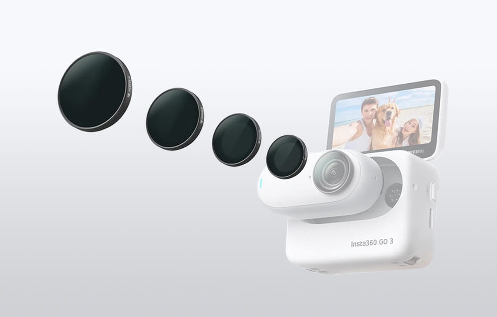 zestaw filtrów nd do kamery insta360 go 3