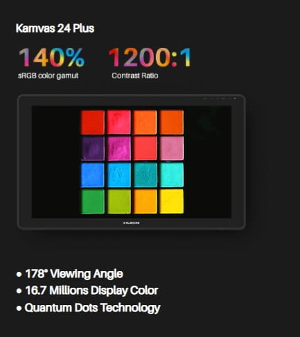 tablet graficzny kamvas 24 plus