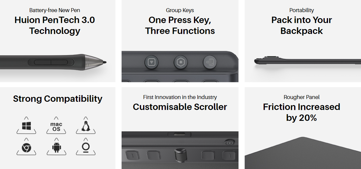 tablet graficzny huion inspiroy 2m