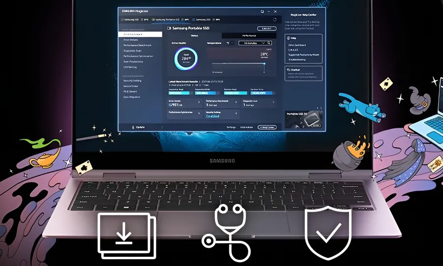samsung portable ssd t9 usb 3.2 gen 2x2 2 tb