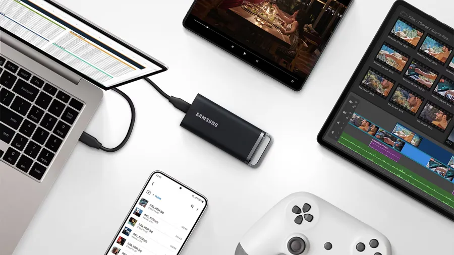 dysk przenośny samsung portable ssd t5 evo usb 3.2 gen1 2 tb czarny