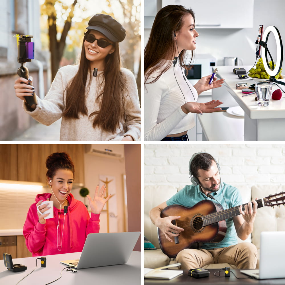 bezprzewodowy mikrofon 7ryms iray dw10 [mini jack 3,5mm + usb-c]