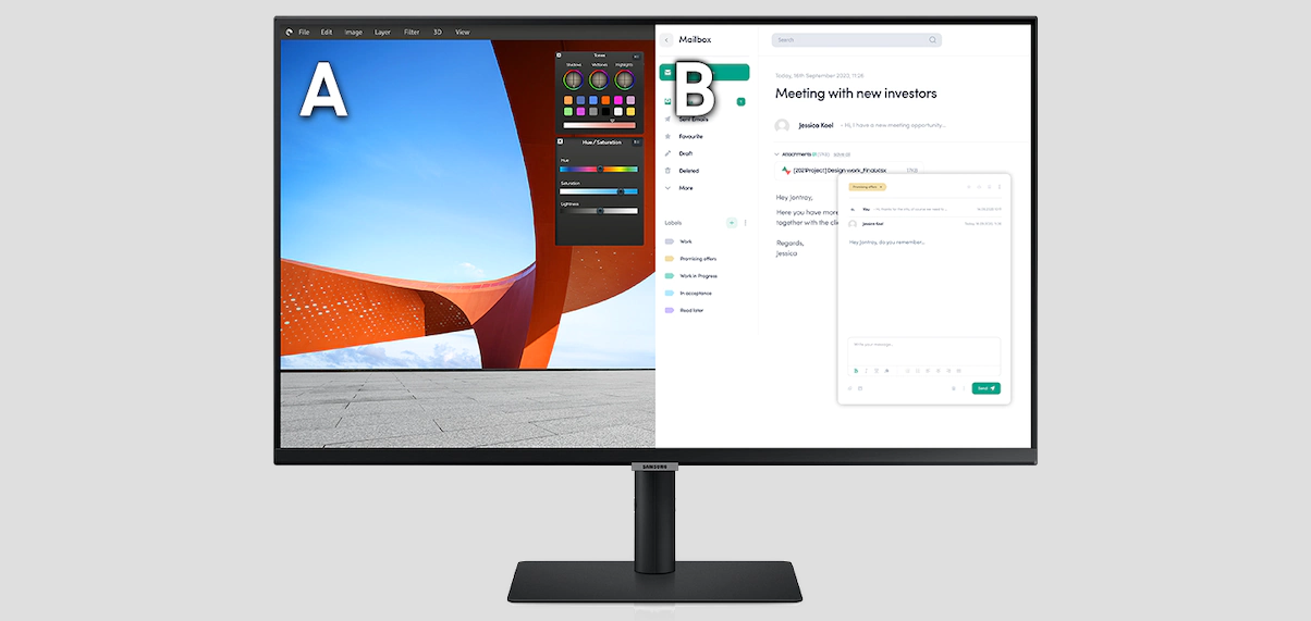 monitor samsung viewfinity s8 s80px, 27", uhd, ips, usb-c
