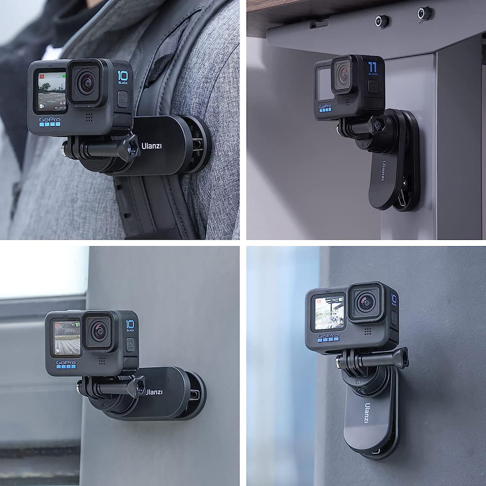 ulanzi go-quick ii klips z magnetyczną szybkozłączką do kamer gopro