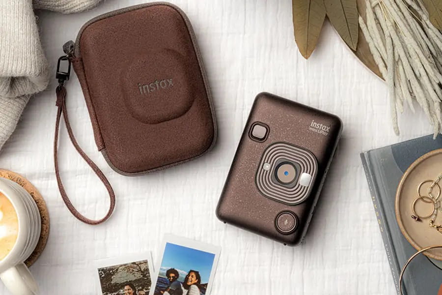 futerał fujifilm instax mini liplay camera case deep bronze