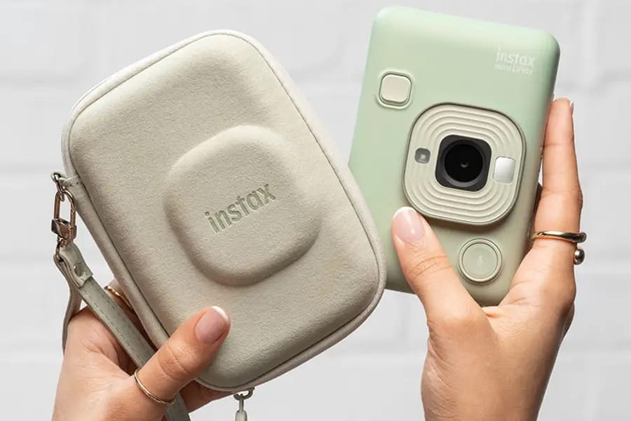 futerał fujifilm instax mini liplay camera case matcha green