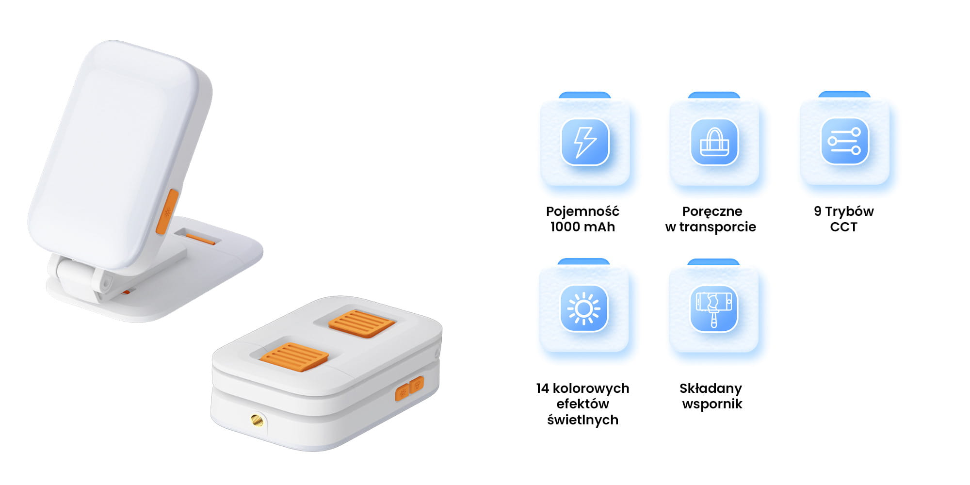 lampka led z uchwytem na smartfon