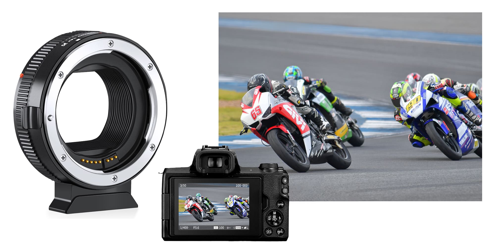 adapter bagnetowy k&f concept - canon ef - canon rf