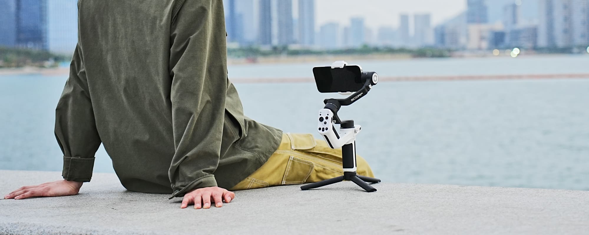 gimbal ręczny feiyutech scorp mini p kit do smartfonów - czarny
