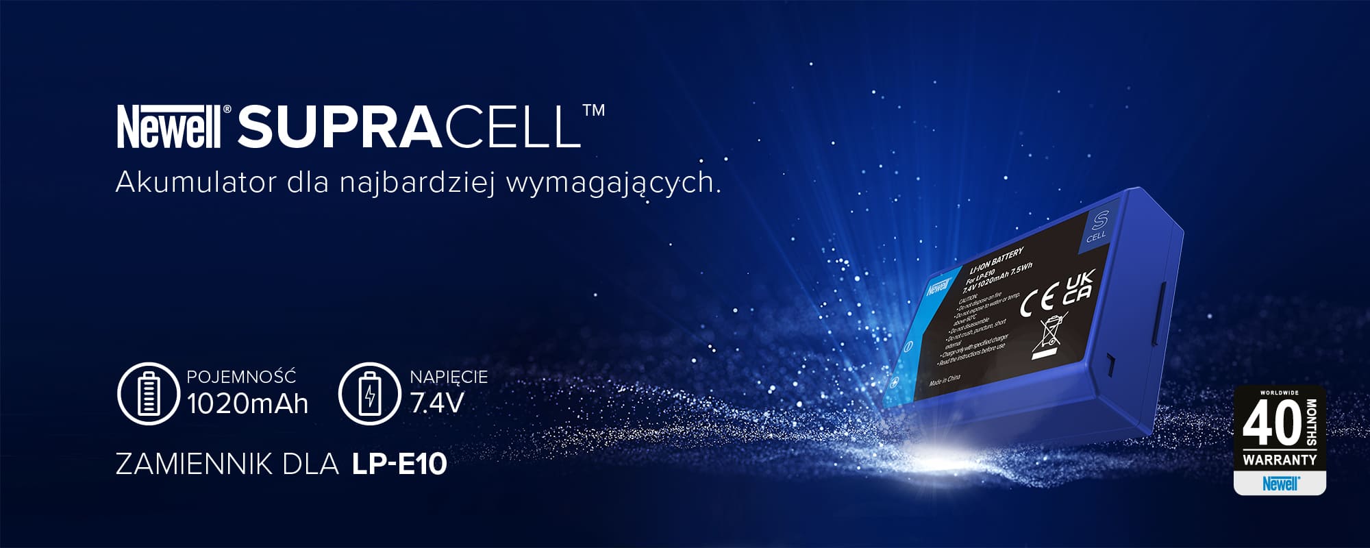 akumulator newell supracell protect zamiennik lp-e10 do canon