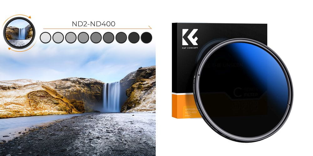filtr szary k&f concept b-series fader nd2-400 - 62 mm
