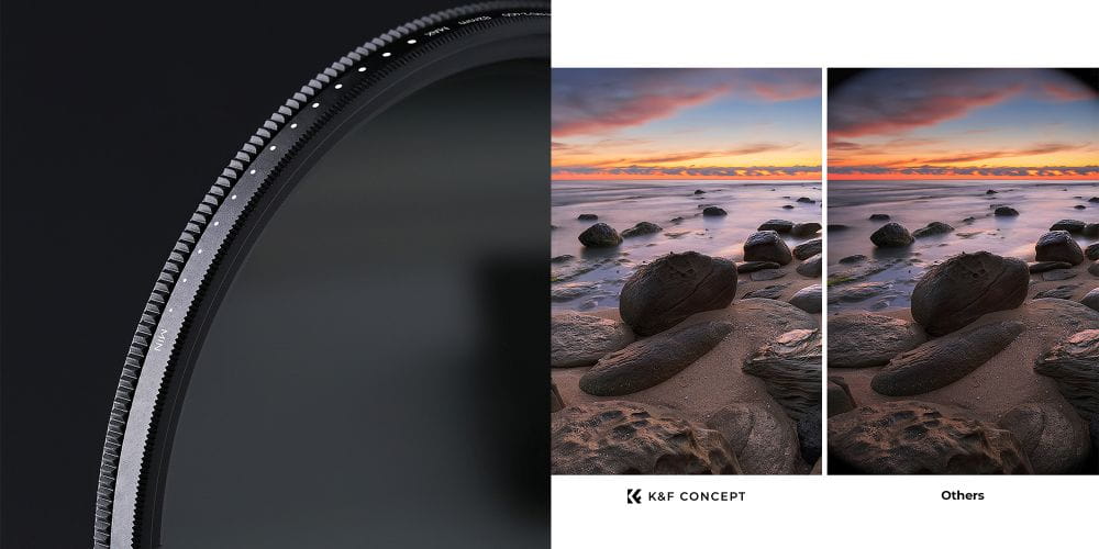 filtr szary regulowany k&f concept b-series fader nd2-400 - 52 mm