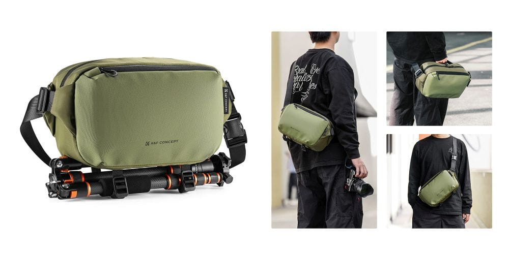 torba fotograficzna k&f concept alpha sling bag 10 l – zielona