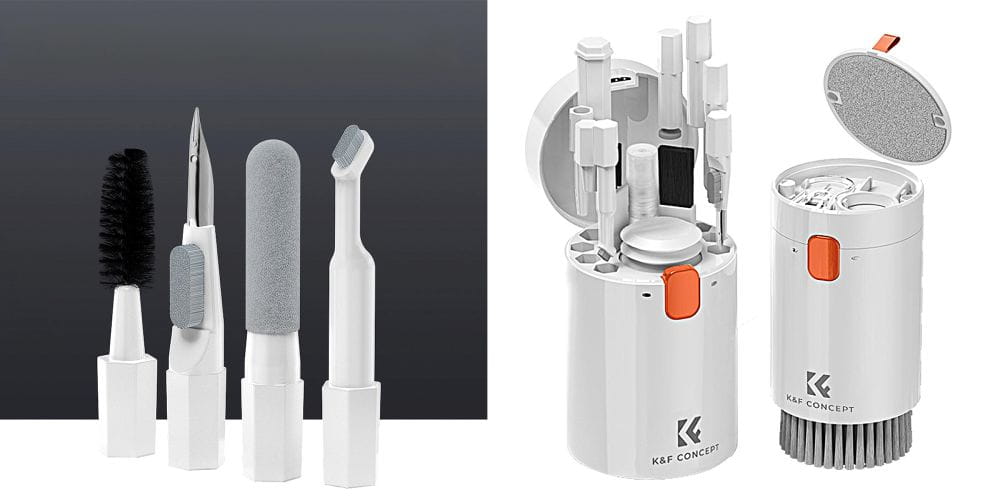 , zestaw akcesoriów czyszczących k&f concept 20w1 do elektroniki