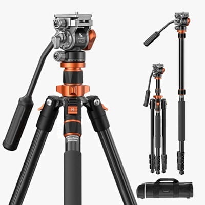 statyw video k&f concept k234a7 z głowicą fh-03