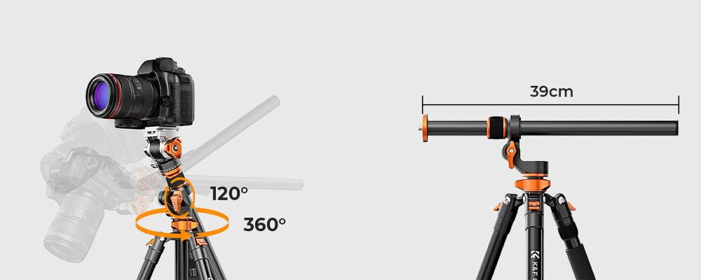 statyw video k&f concept t254a7 z głowicą fh-03