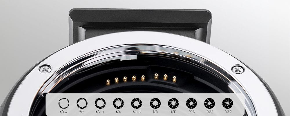 adapter bagnetowy k&f concept ef-e iv - canon ef / sony e