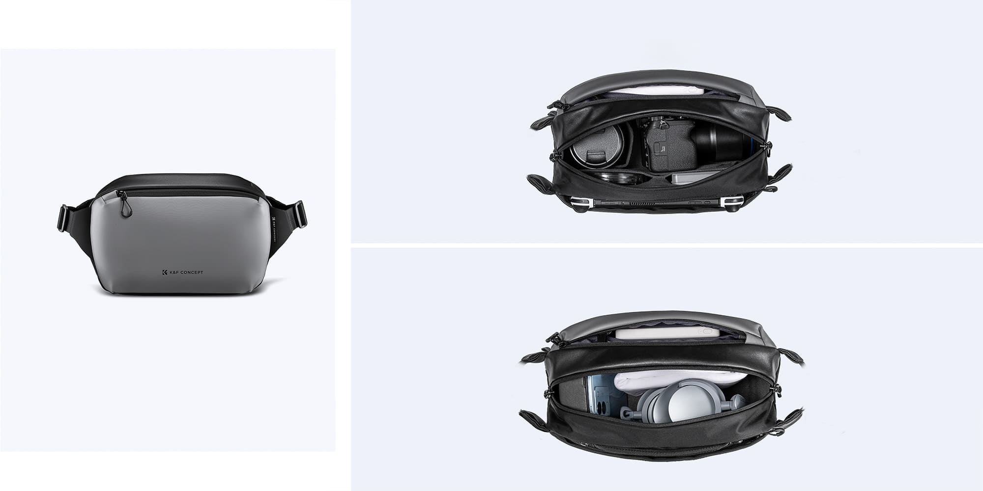 torba fotograficzna k&f concept alpha sling bag 10 l - szara