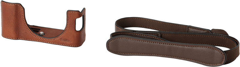 smallrig zestaw skórzanych etui dla fujifilm x100vi (brązowy)