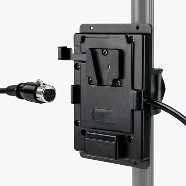 adapter bateryjny v-lock/v-mount z wyjściem xlr 4-pin