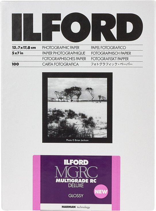 papier fotograficzny ilford photo multigrade rc deluxe glossy 24x30.5cm 50 arkusz