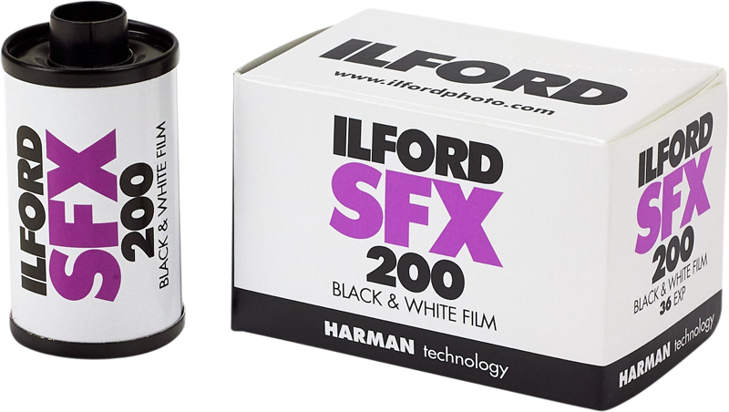 czarno-biały film ilford photo sfx 200 120 film
