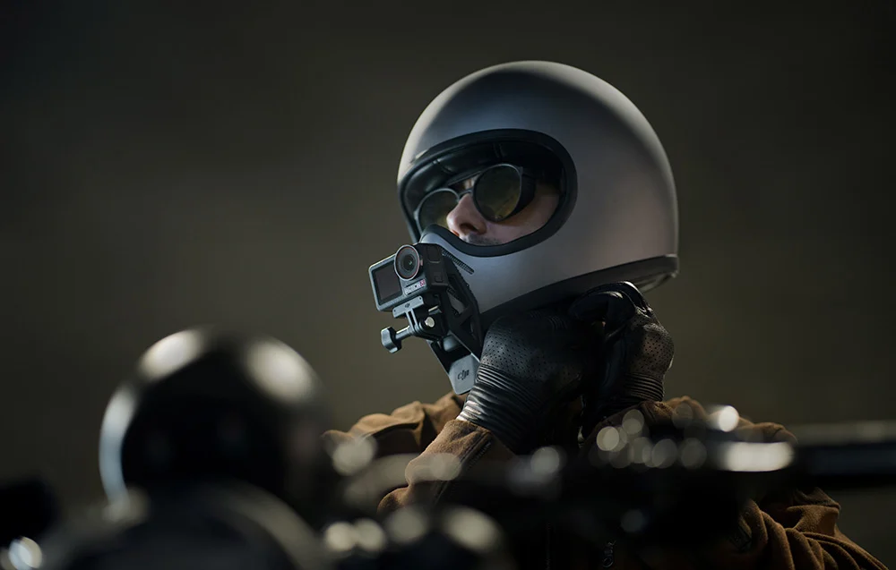 dji osmo uchwyt na kask motocyklowy