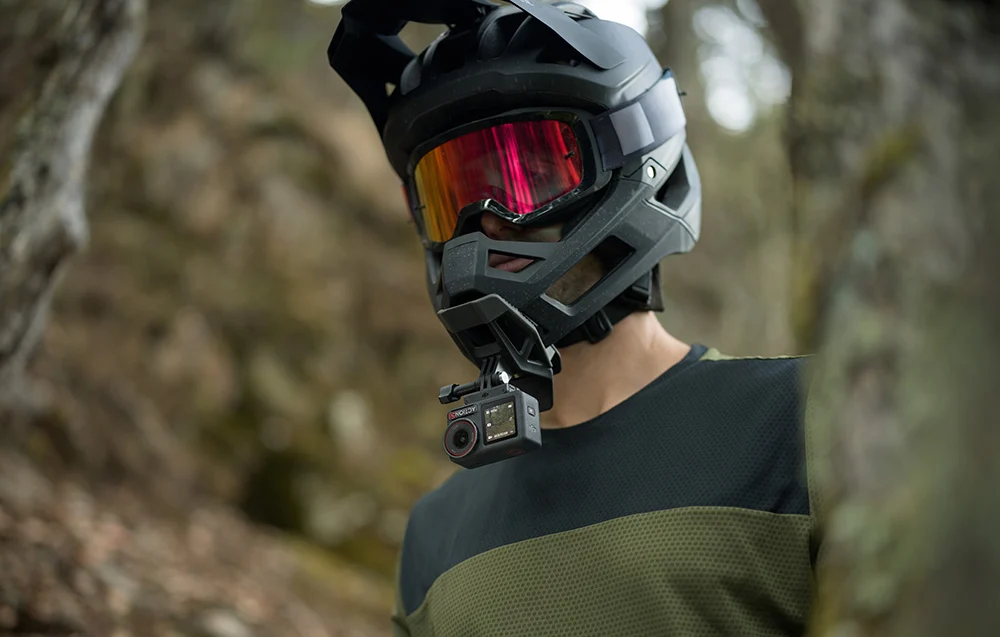 dji osmo uchwyt na kask motocyklowy