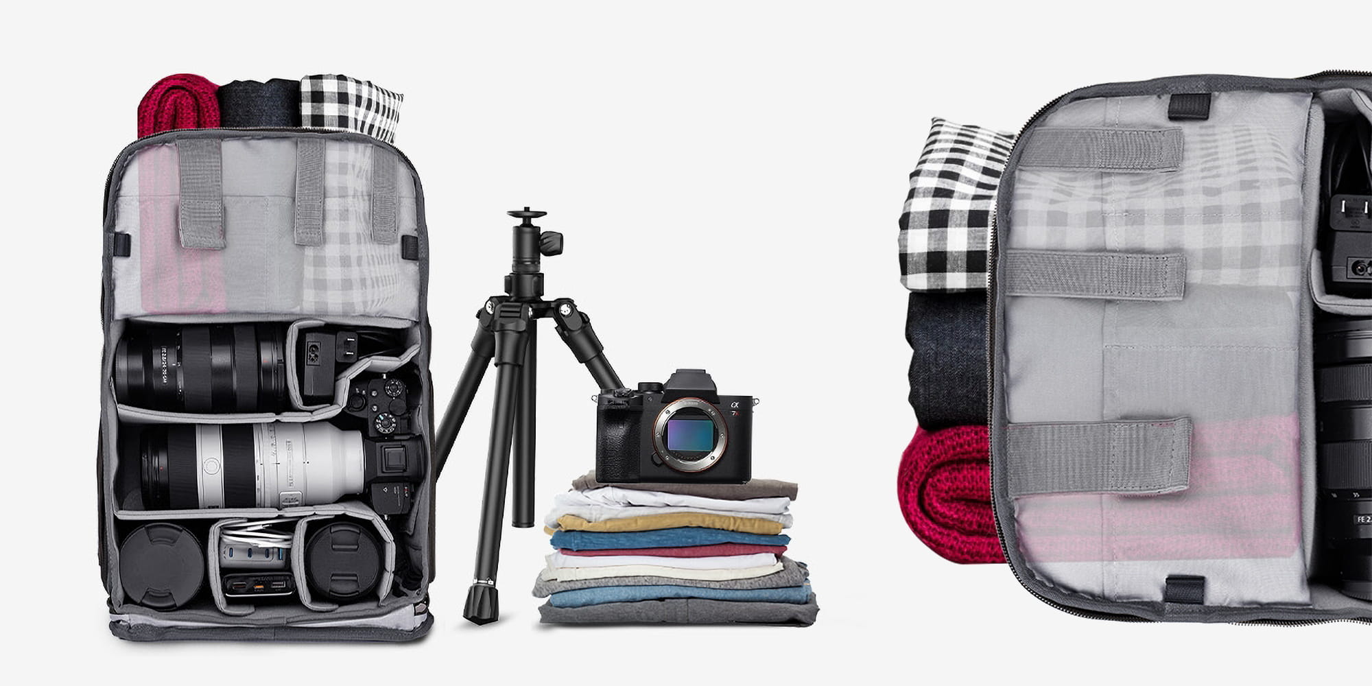 plecak fotograficzny k&f concept urban wander 20 l - pomarańczowy