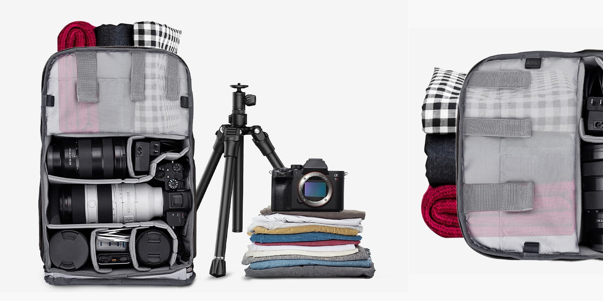 plecak fotograficzny k&f concept urban wander 20 l - zielony