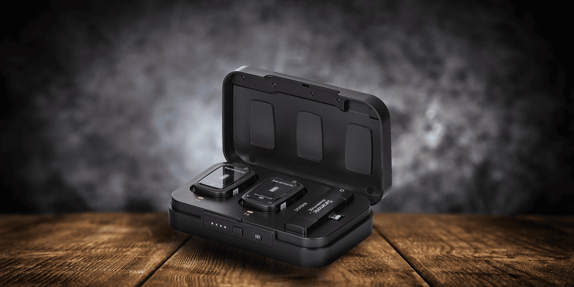 zestaw do bezprzewodowej transmisji dźwięku saramonic blink500 prox b4 (rxdi + tx + tx)