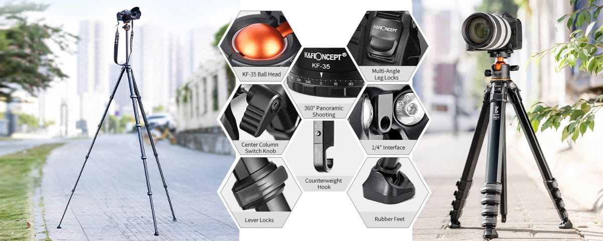 statyw k&f concept m1 z głowicą kulową bh-36l