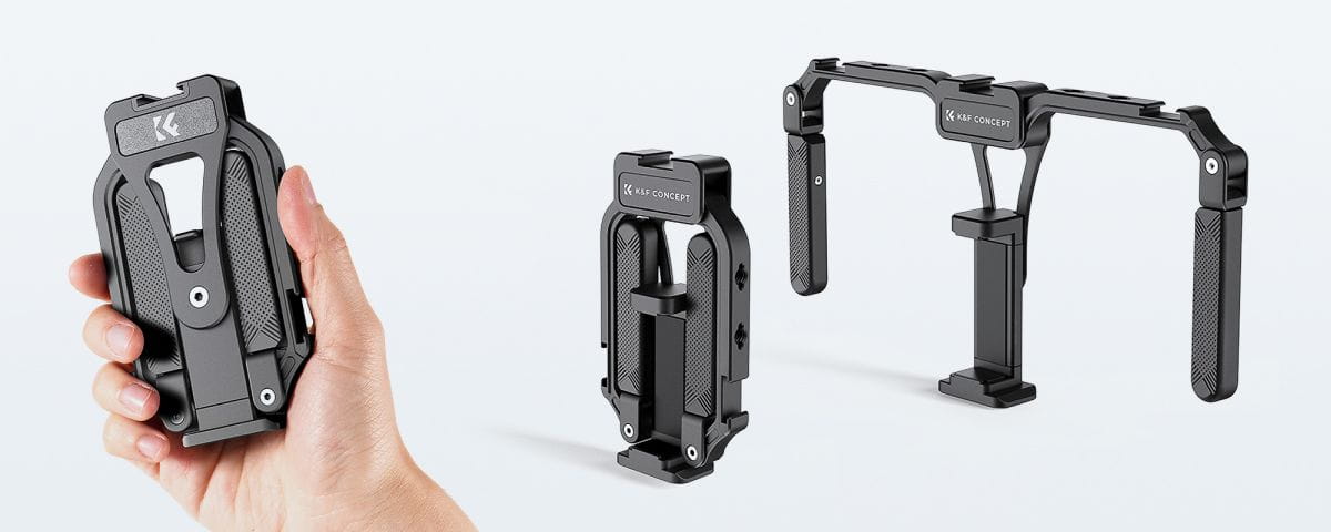 klatka operatorska do smartfona k&f concept czarna