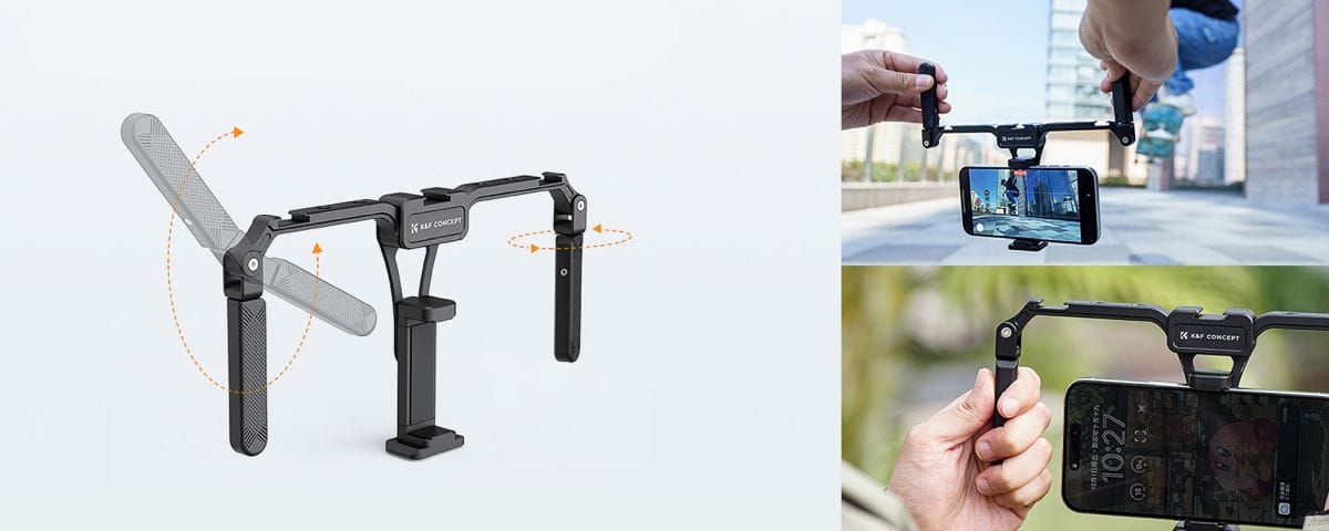 klatka operatorska do smartfona k&f concept czarna