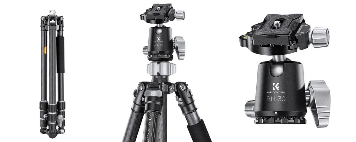 statyw k&f concept x254c4 z głowicą kulową bh-30