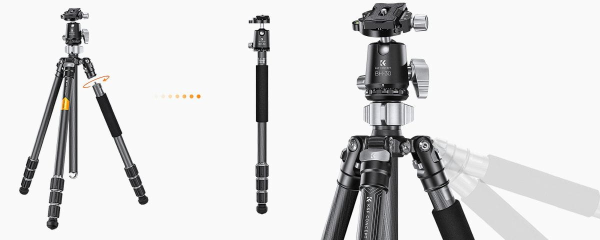statyw k&f concept x254c4 z głowicą kulową bh-30