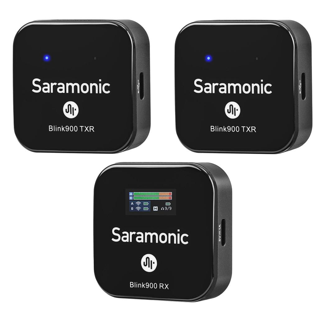 zestaw do bezprzewodowej transmisji dźwięku saramonic blink900 b2r