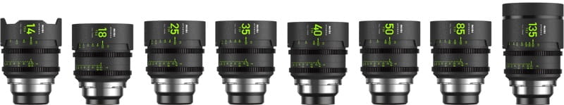 zestaw obiektywów nisi cine athena prime master (8 obiektywów) r-mount