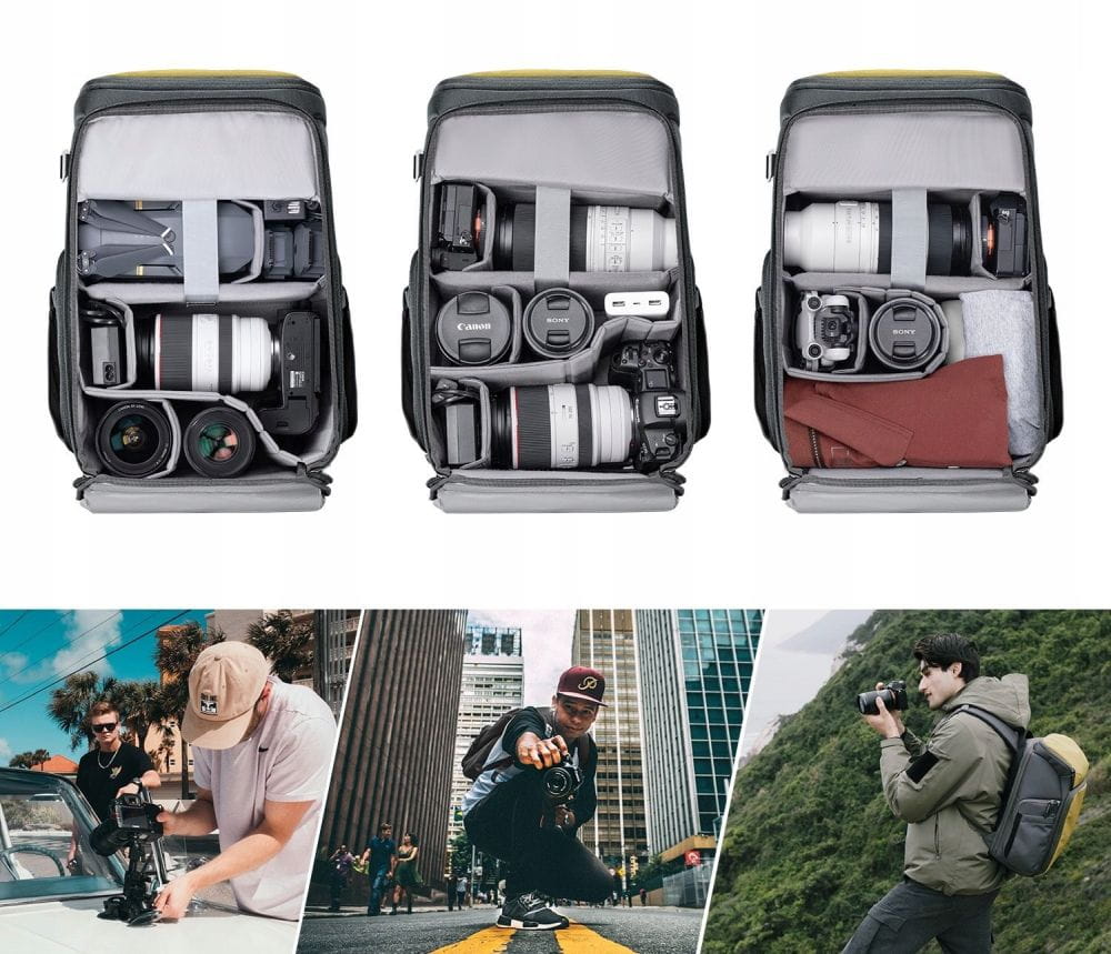 plecak fotograficzny k&f concept zielony 25l