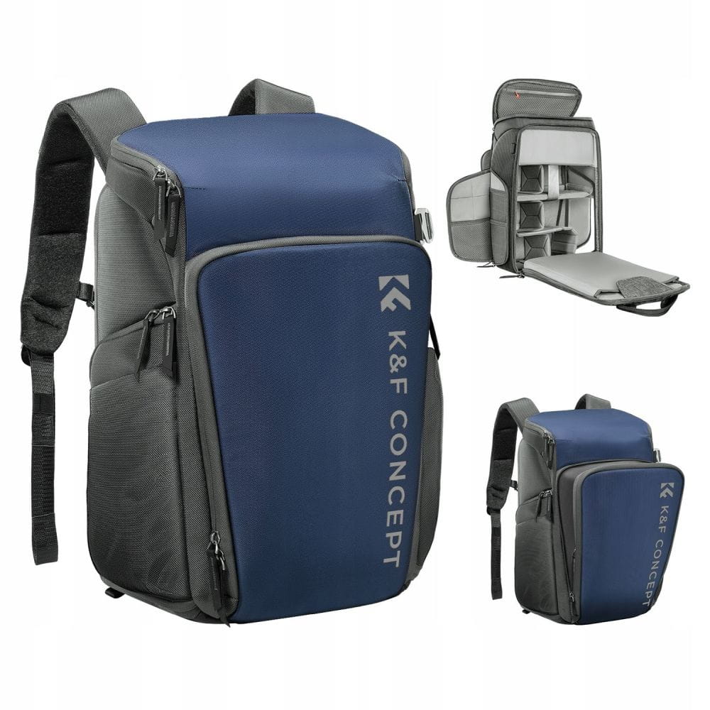 plecak fotograficzny k&f concept niebieski 25l