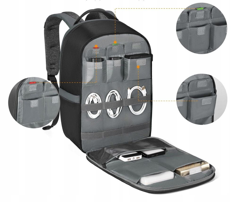 plecak fotograficzny k&f concept 22l czarny