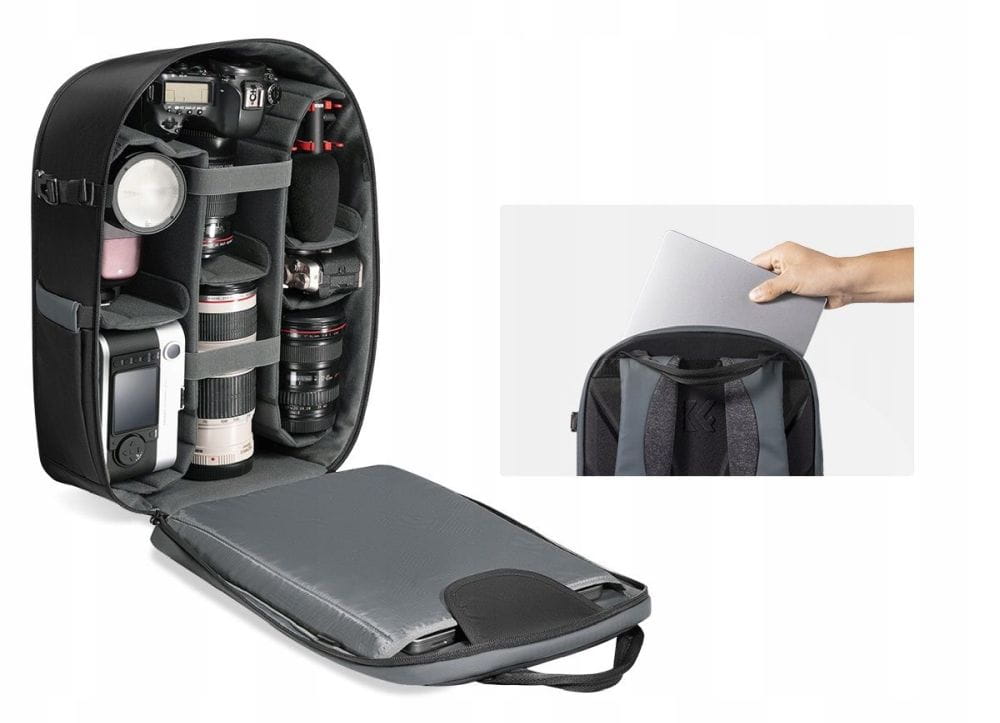 plecak fotograficzny k&f concept 22l czarny