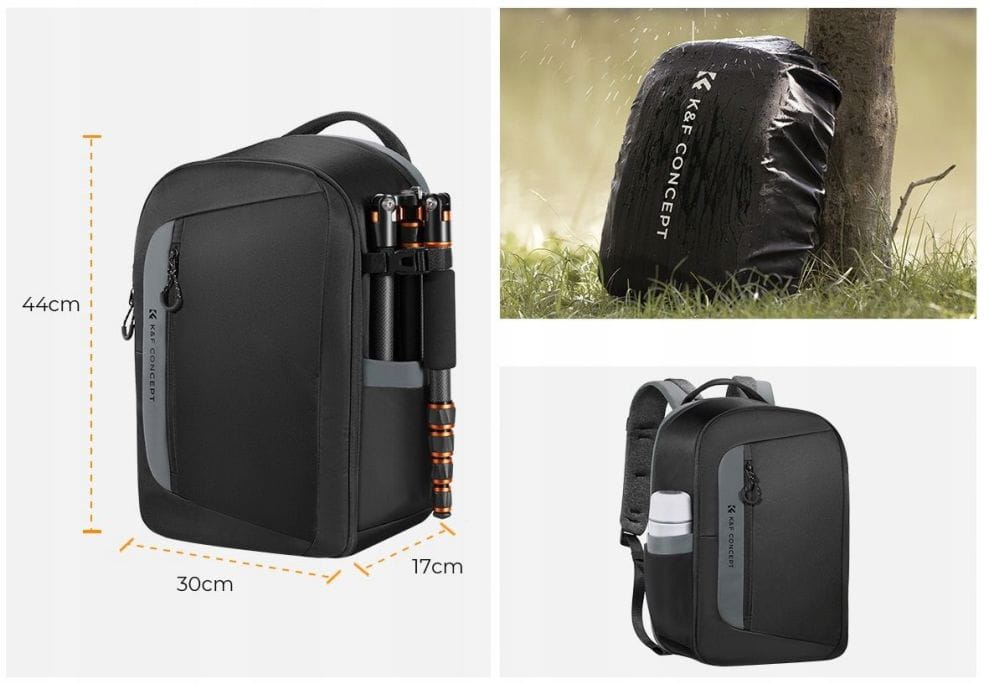 plecak fotograficzny k&f concept 22l czarny