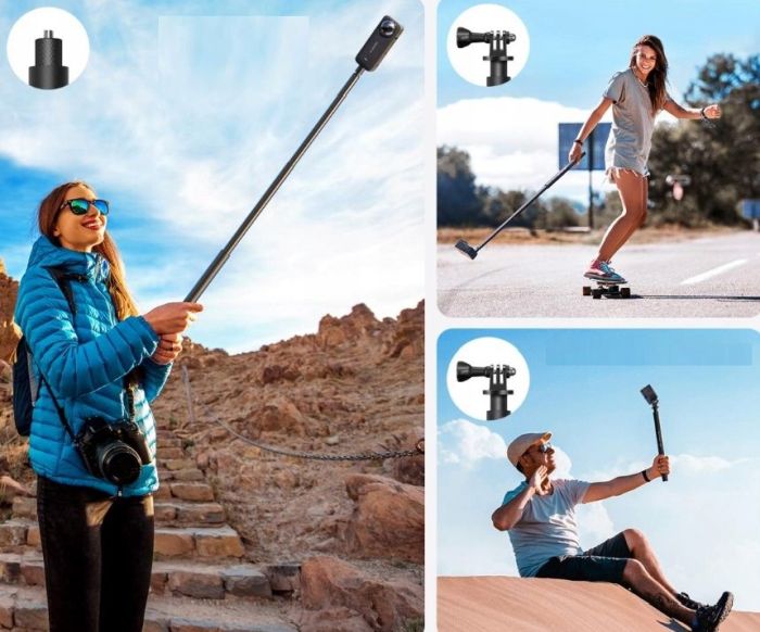 monopod/selfie stick k&f concept do gopro sjcam xiaomi dji insta360